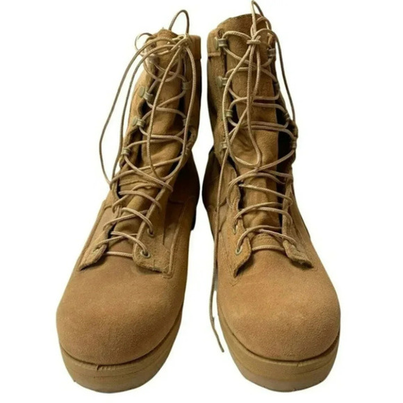 Wellco Vibram Work Boots 11W mens Tan suede military‎ Minimalist Workwear - Picture 8 of 10